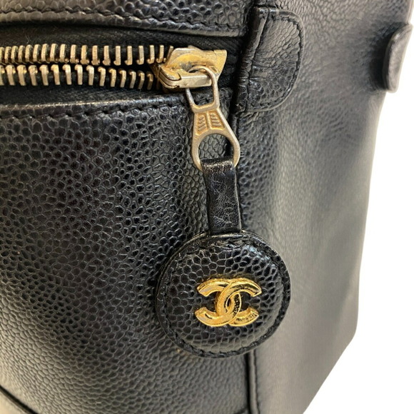 CHANEL Black Logo Pouch - Picture 11 of 12